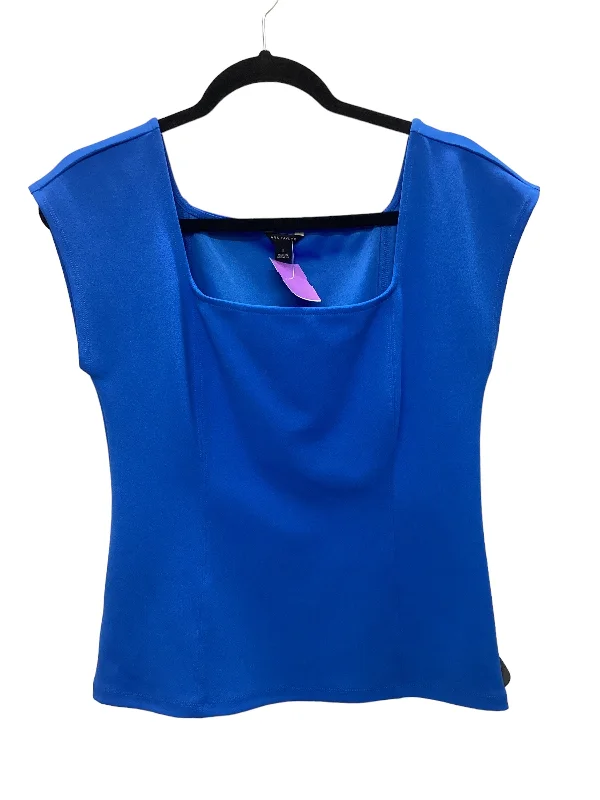 satin women's topsBlue Top Sleeveless Ann Taylor, Size S