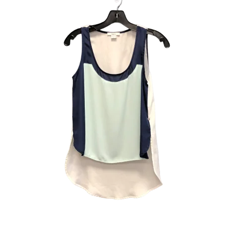 women's tops with unique designsBlue Top Sleeveless Bar Iii, Size Xs