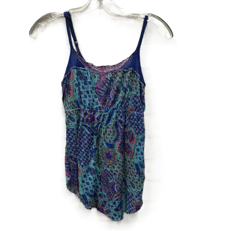 women's tops for those who love to mix and match prints and patternsBlue Top Sleeveless By Free People, Size: Xs