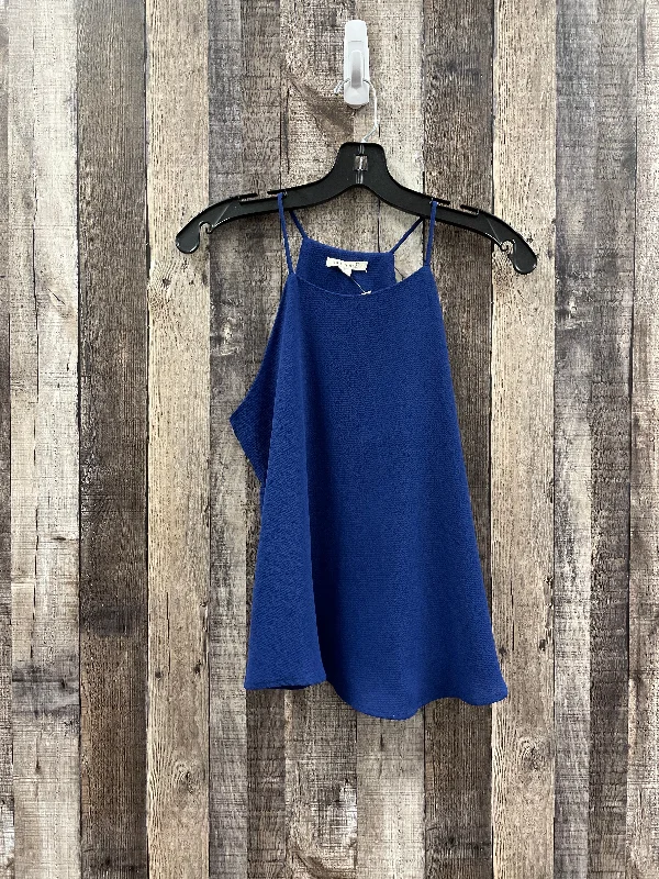 cozy women's tops for fall and winterBlue Top Sleeveless Mi Ami, Size S