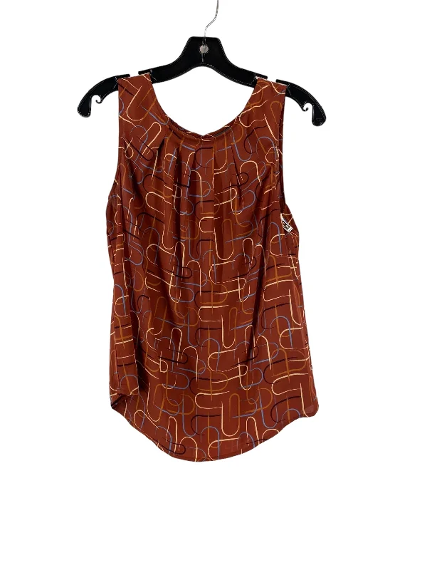 breathable women's tops for summerBrown Top Sleeveless Worthington, Size M