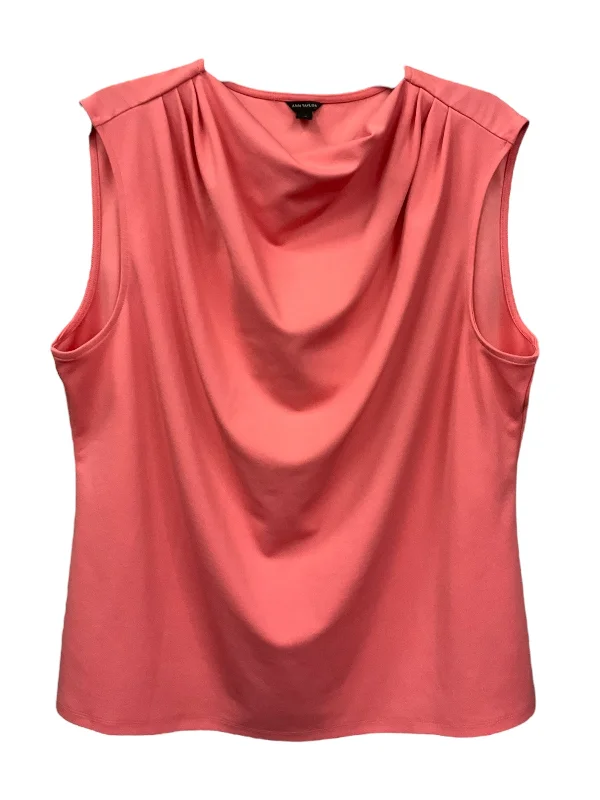 women's tops for those who love to experiment with fashionCoral Top Sleeveless Ann Taylor, Size Xxl