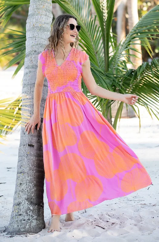 women's formal dressesMalibu Dress / Magenta Fan Coral