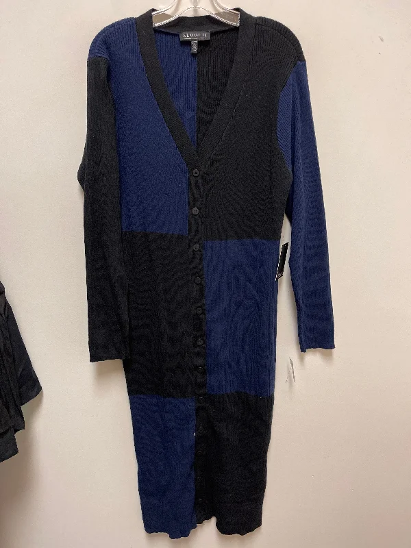 women's tall dressesDress Sweater By Eloquii In Black & Blue, Size: 3x