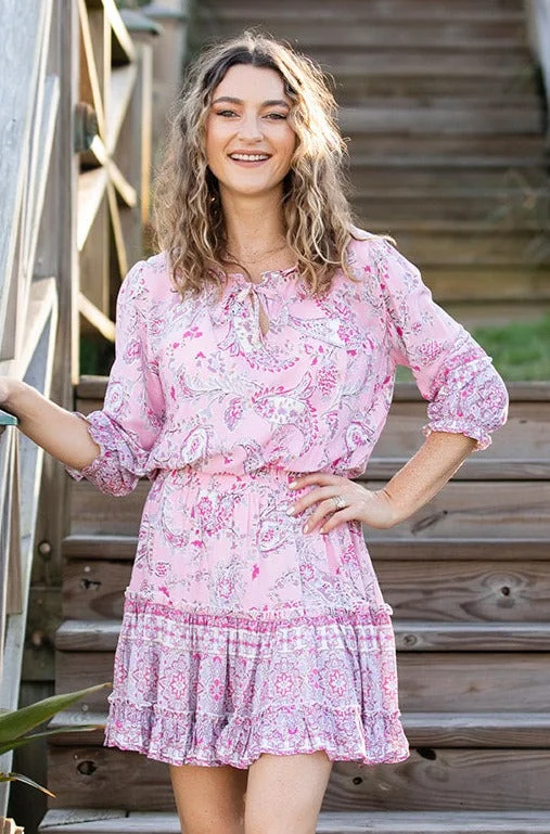 women's work dressesIbiza Dress / Pink Paisley