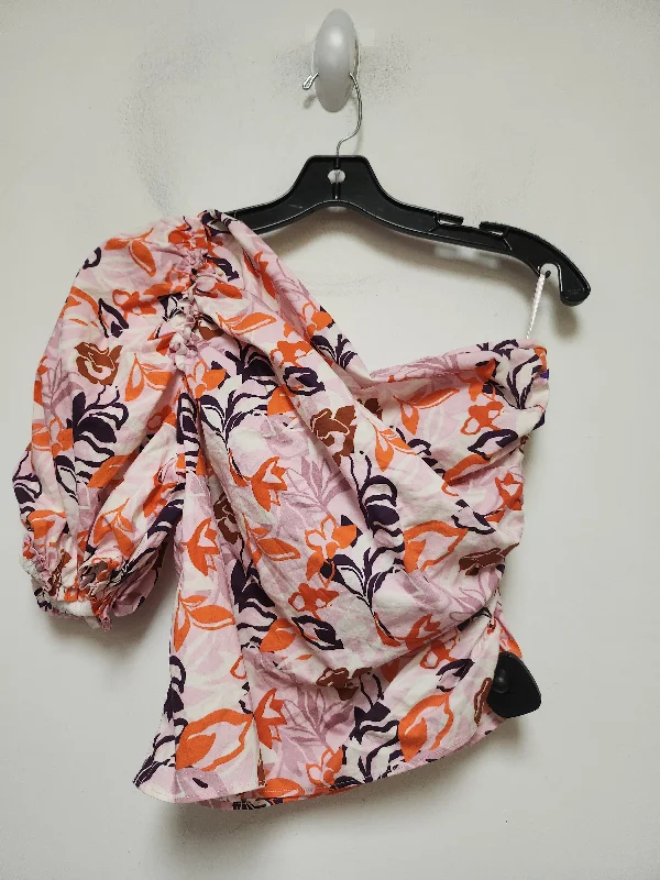 women's tops for those who love bold and vibrant colorsFloral Print Top Sleeveless Maeve, Size M