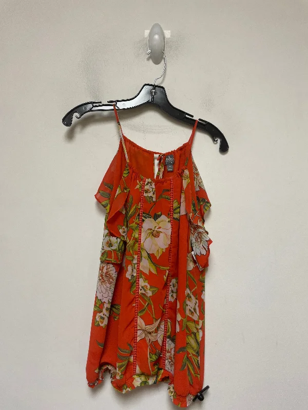 women's tops for those who value both quality and affordabilityFloral Print Top Sleeveless New York And Co, Size M