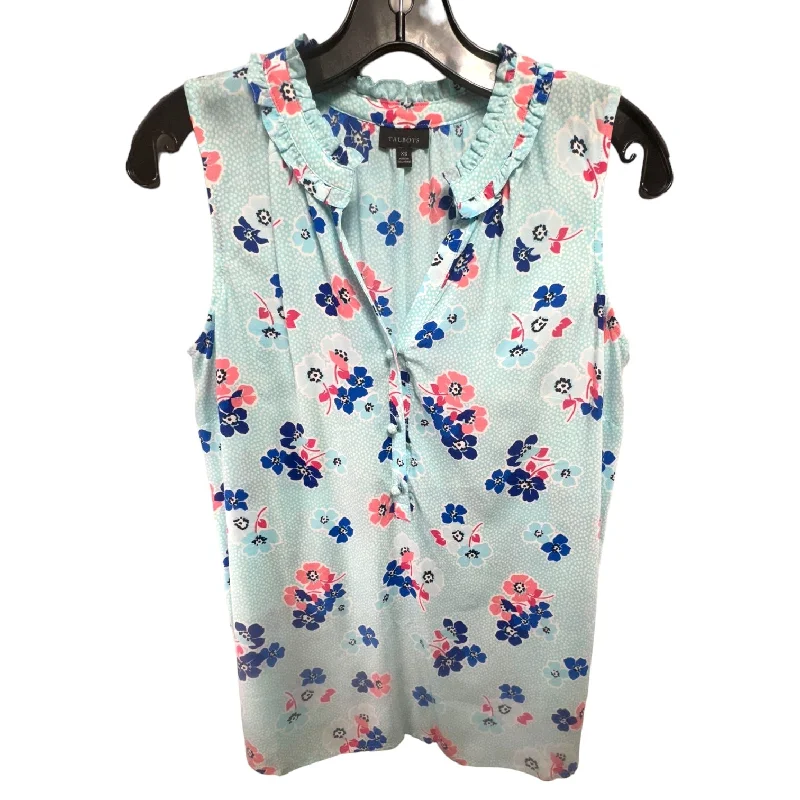 women's tops for those who want to make a bold fashion statement with their choice of topsFloral Print Top Sleeveless Talbots, Size Xs