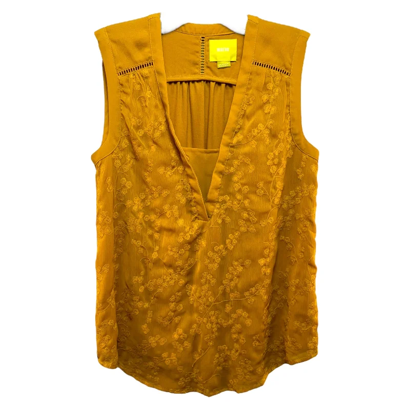 women's tops for those who love to experiment with fashionGold Top Sleeveless Maeve, Size 2