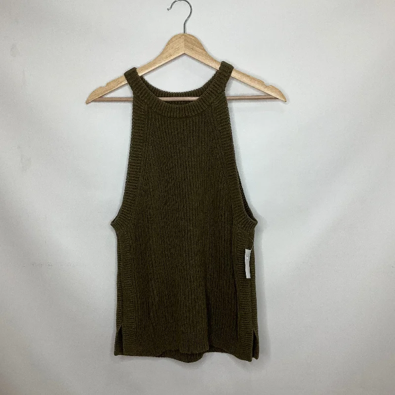 women's tops for layeringGreen Top Sleeveless Madewell, Size L