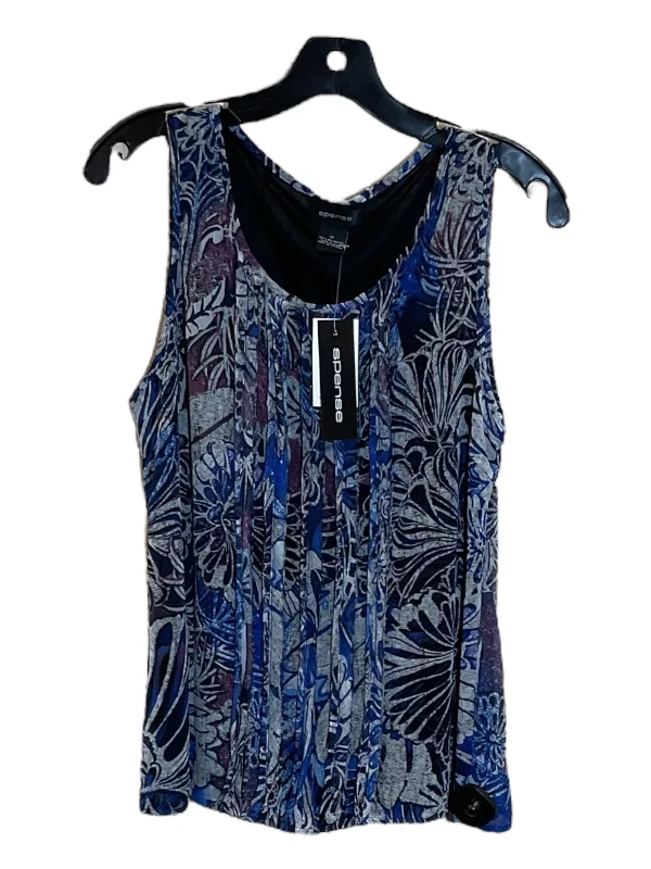 trendy women's topsMulti-colored Top Sleeveless Spense, Size M