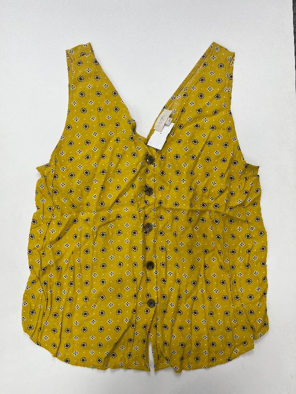 women's tops for those who want to create outfits that are both trendy and timelessMustard Top Sleeveless Loft, Size L