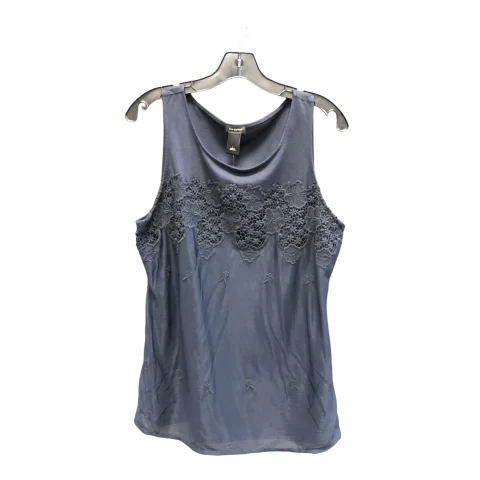 women's tops for those who want to stay warm and stylish during colder weatherNavy Top Sleeveless Ann Taylor, Size L