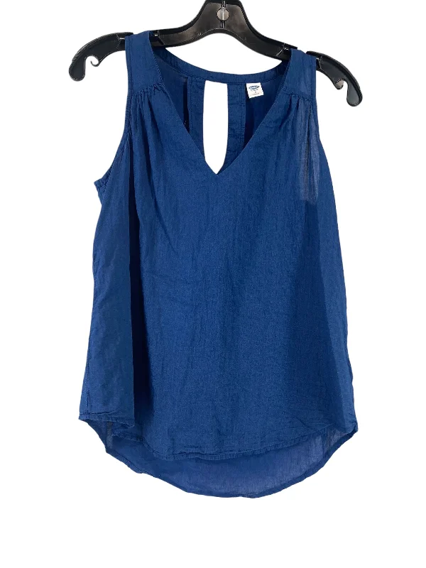 women's tops for those who want to add a touch of sophistication to their casual attireNavy Top Sleeveless Old Navy, Size S