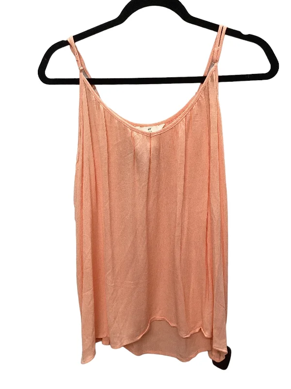 women's tops with bell sleevesOrange Top Sleeveless H&m, Size S