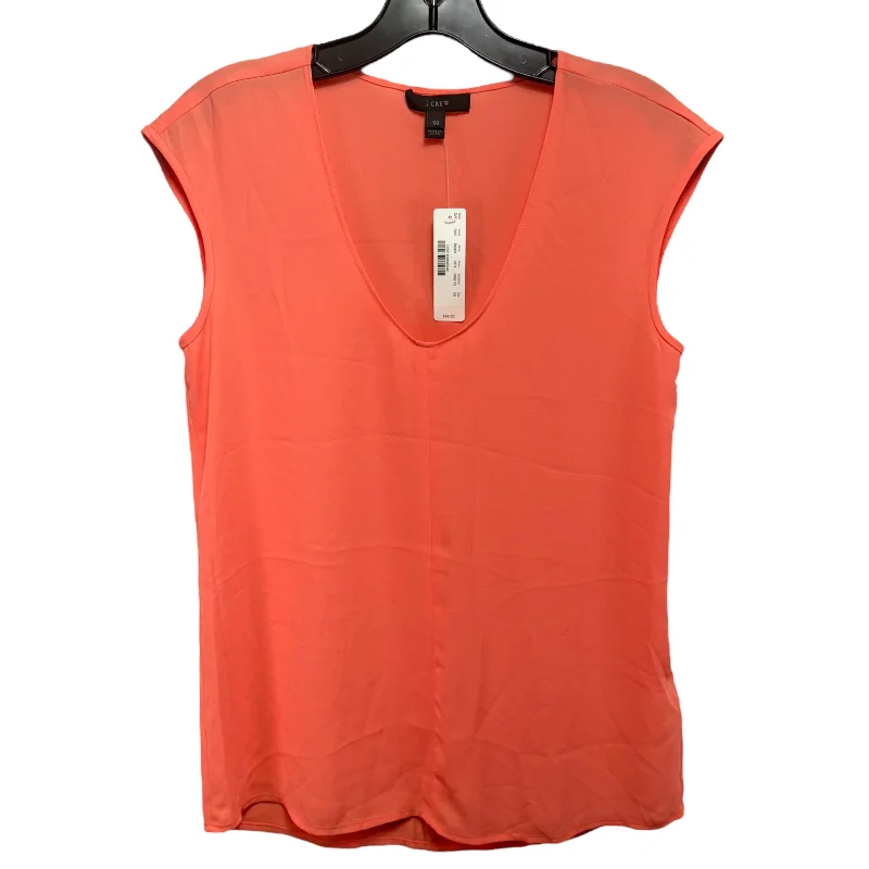 women's tops for everyday eleganceOrange Top Sleeveless J. Crew, Size 0