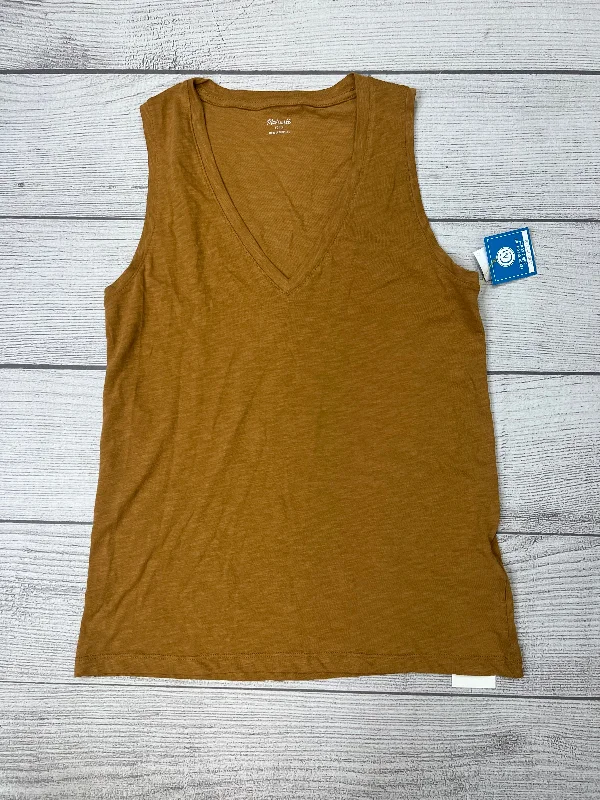 women's tops for those who want to wear versatile pieces that can be dressed up or downOrange Top Sleeveless Madewell, Size S