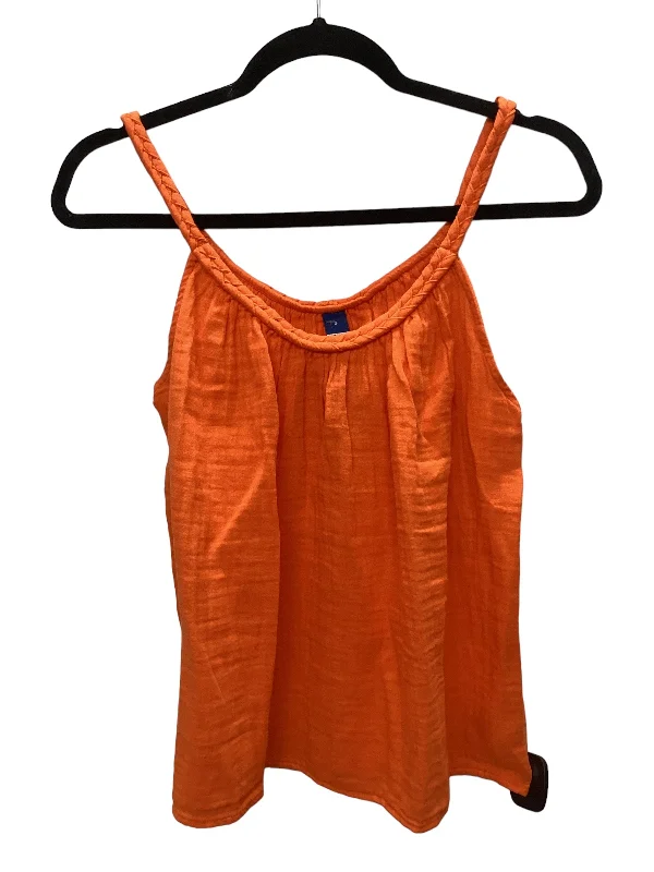 cozy women's tops for fall and winterOrange Top Sleeveless Old Navy, Size S