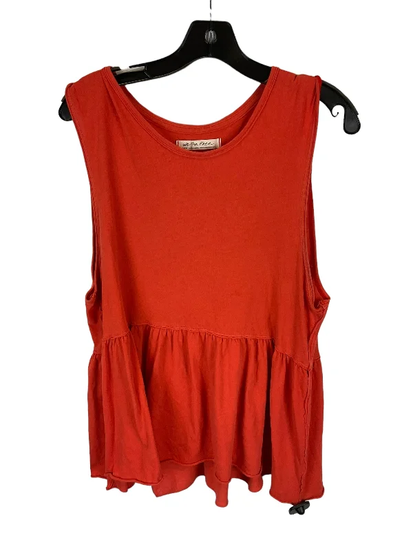 women's tops for summer festivalsOrange Top Sleeveless We The Free, Size L