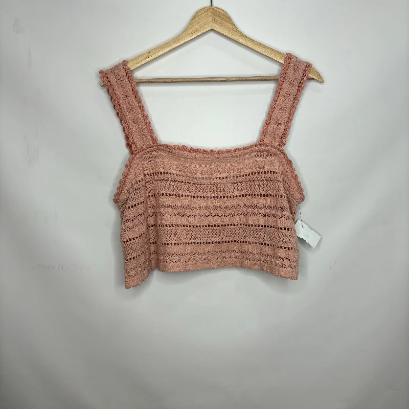 women's tops for those who want to stay cool and chic during warmer weatherPeach Top Sleeveless Aerie, Size Xl