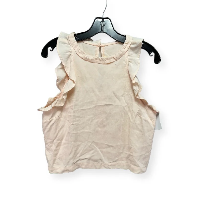 women's tops with ruffled hemsPeach Top Sleeveless Cloth & Stone, Size S