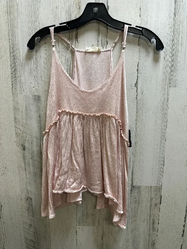 women's tops with unique designsPink Top Sleeveless Altard State, Size S