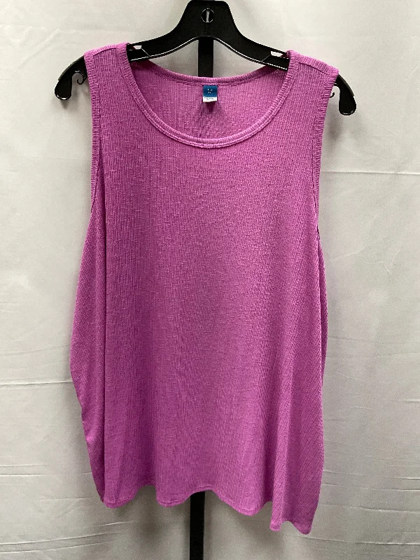 women's tops for those who want to stay on top of the latest fashion trends and wear pieces that are both stylish and on-trendPink Top Sleeveless Basic Old Navy, Size Xxl