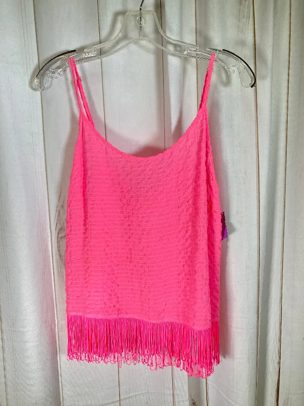 women's tops with sleeveless designsPink Top Sleeveless Lilly Pulitzer, Size M