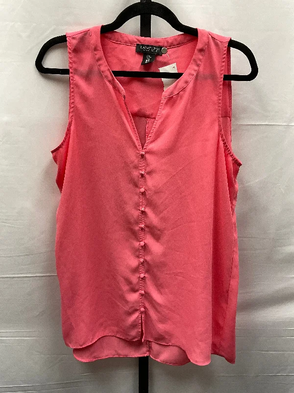 satin women's topsPink Top Sleeveless Rachel Zoe, Size M