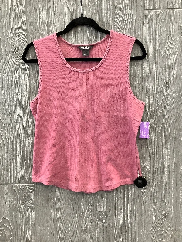 women's tops for statement-making outfitsPink Top Sleeveless Woolrich, Size Xl