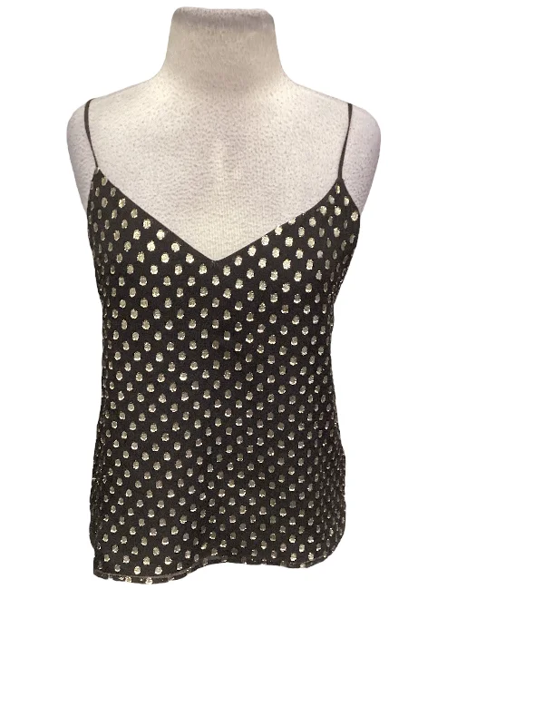 women's tops for cozy nights inPolkadot Pattern Top Sleeveless L Agence, Size S