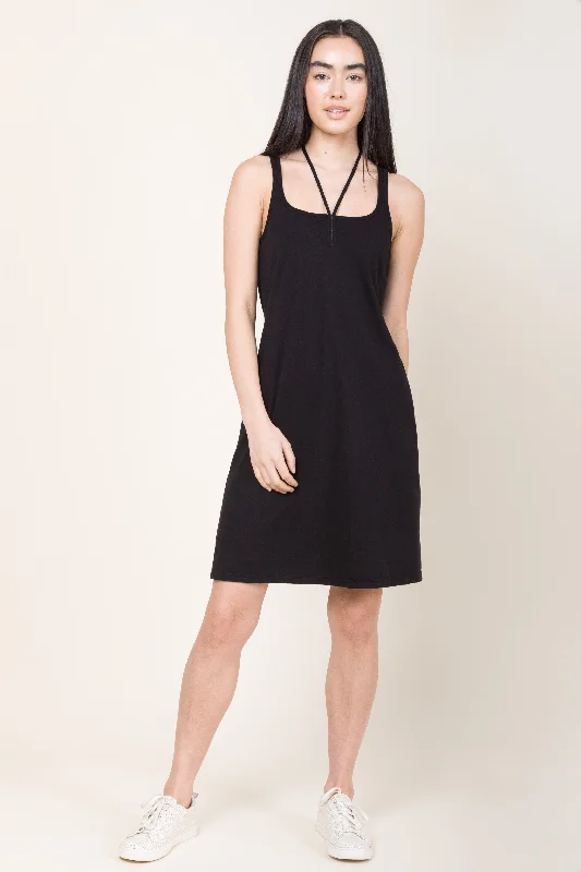 women's casual dressesPortrait Dress in Black