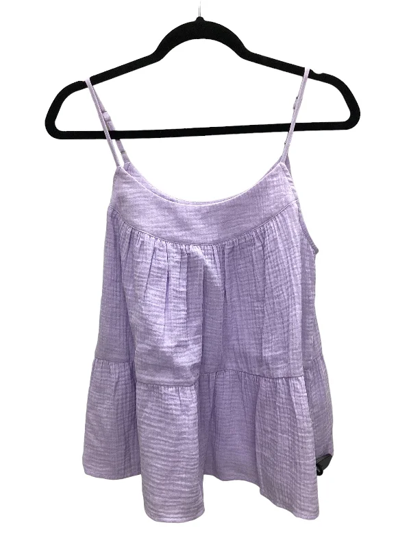 trendy women's topsPurple Top Sleeveless Banana Republic, Size M