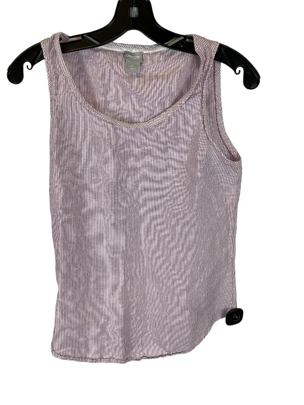 women's tops for picnics in the parkPurple Top Sleeveless Chicos, Size S