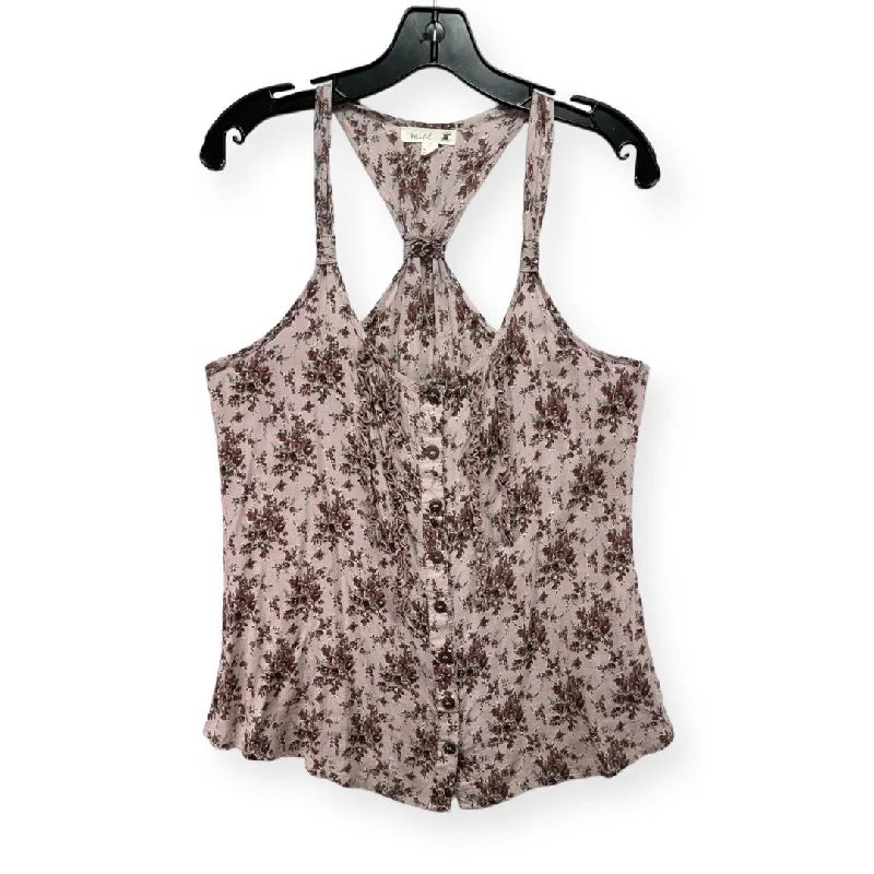 women's tops for fashion-conscious professionalsPurple Top Sleeveless Mine, Size L