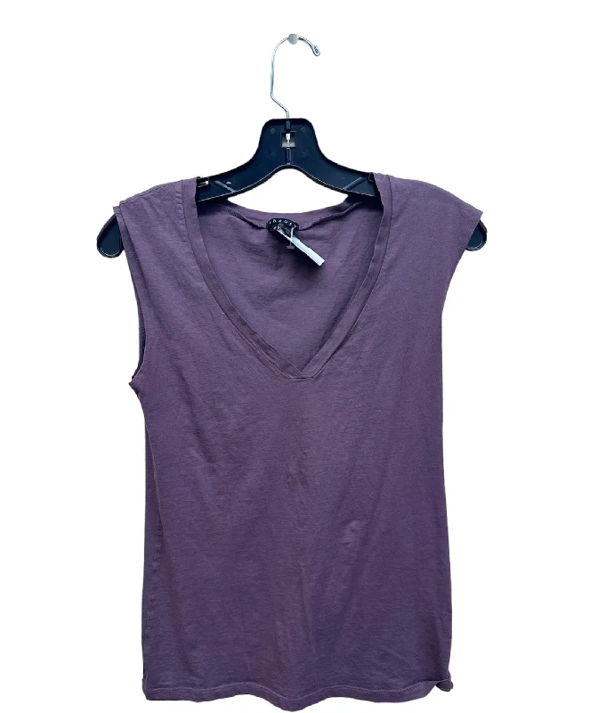 women's tops for gala dinnersPurple Top Sleeveless Theory, Size M