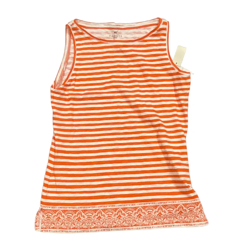 women's tops for those who believe in expressing their individuality through fashionStriped Pattern Top Sleeveless Talbots, Size Petite