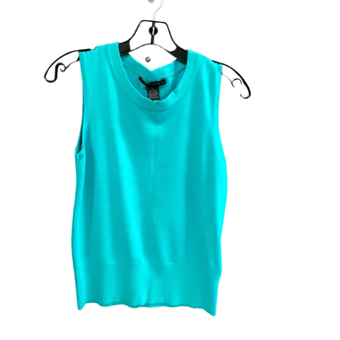 women's tops for business casual attireTeal Top Sleeveless Grace Elements, Size S