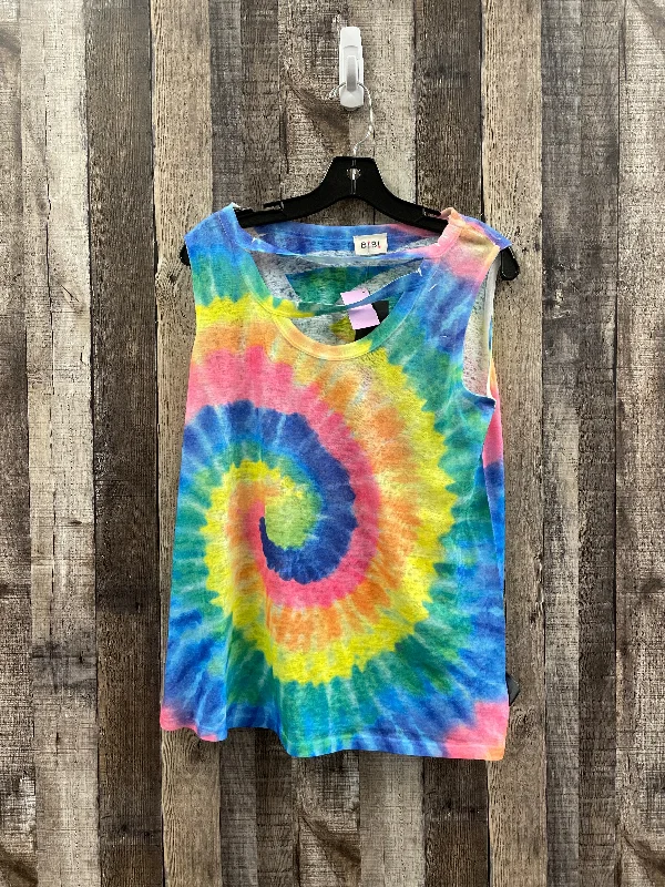 women's tops for those who want to create stylish and put-together outfits without spending a fortuneTie Dye Print Top Sleeveless Bibi, Size S