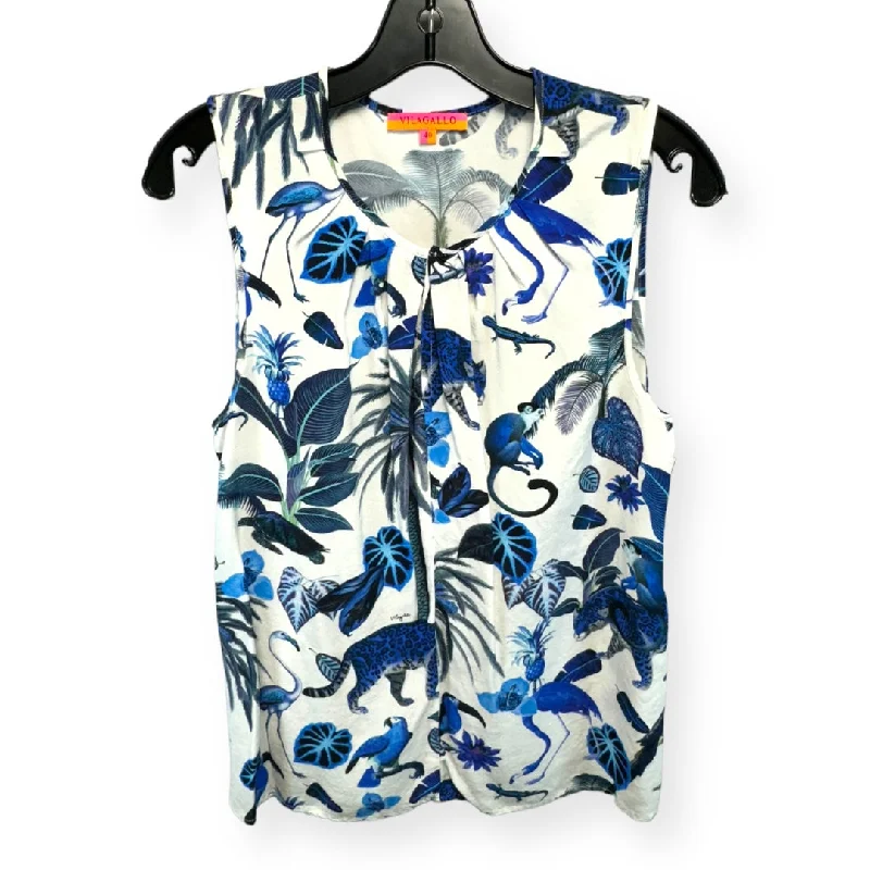 women's tops for those who value both quality and affordabilityTropical Print Top Sleeveless Viagallo, Size 40