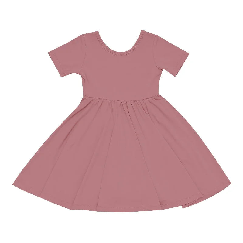 women's bow dressesTwirl Dress in Dusty Rose