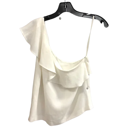 women's tops for wedding guest attireWhite Top Sleeveless Club Monaco, Size 6