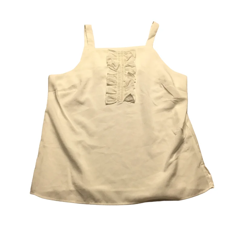 women's tops for those who refuse to compromise on styleWhite Top Sleeveless New York And Co, Size M