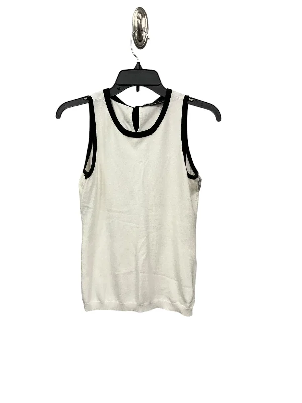 women's stylish topsWhite Top Sleeveless White House Black Market, Size Xs