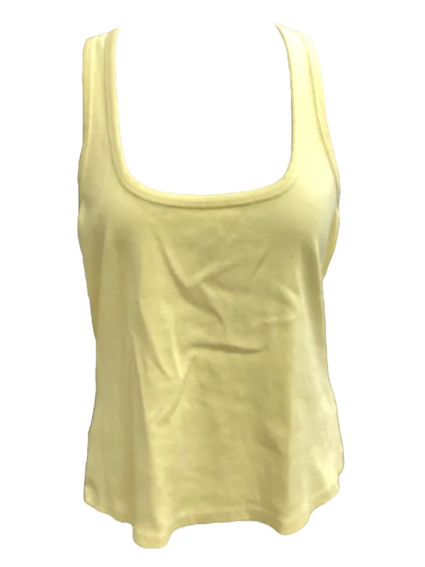 women's tops with embroidery detailsYellow Top Sleeveless Maeve, Size L