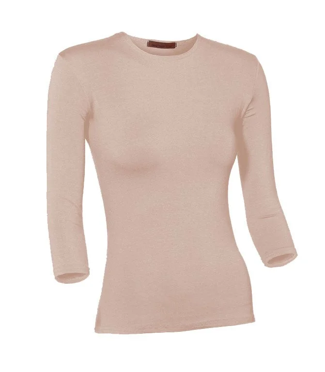 PB&J Ladies Lycra 3/4 Sleeve Shell - Blush 59