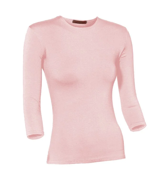 PB&J Ladies Lycra 3/4 Sleeve Shell - Pink